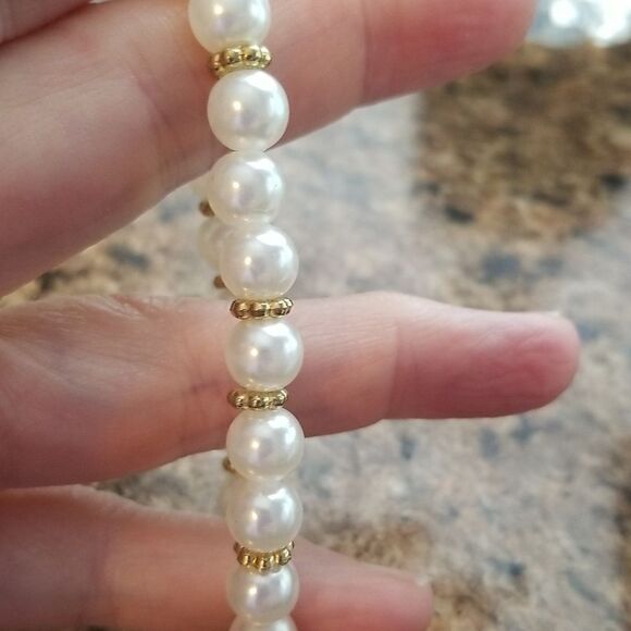 4 piece stretch bracelet pearls - Picture 7 of 10